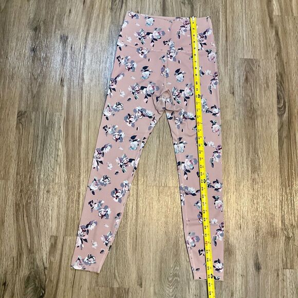 Beyond Yoga Olympus High Waisted Midi Leggings Impressionist Floral Blush Medium - Picture 6 of 8